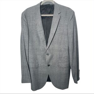 Hugo Boss Mens Travel Reda Gray Sport Coat Stretch Tailored Wool size 42r